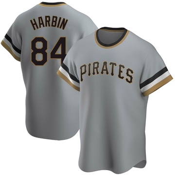 Replica Ryan Harbin Men's Pittsburgh Pirates Gray Road Cooperstown Collection Jersey