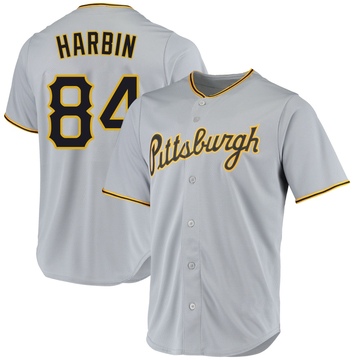 Replica Ryan Harbin Men's Pittsburgh Pirates Gray Road Jersey