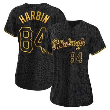 Replica Ryan Harbin Women's Pittsburgh Pirates Black Snake Skin City Jersey