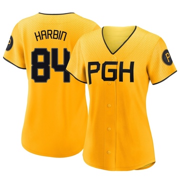 Replica Ryan Harbin Women's Pittsburgh Pirates Gold 2023 City Connect Jersey