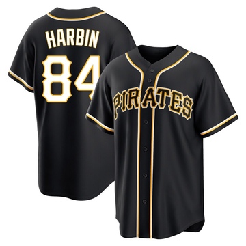 Replica Ryan Harbin Youth Pittsburgh Pirates Black Fashion Out Jersey