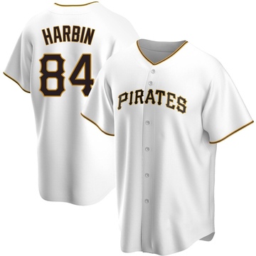 Replica Ryan Harbin Youth Pittsburgh Pirates White Home Jersey