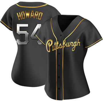 Replica Sam Howard Women's Pittsburgh Pirates Black Golden Alternate Jersey