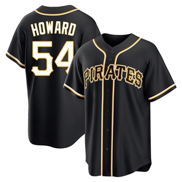 Replica Sam Howard Youth Pittsburgh Pirates Black Fashion Out Jersey