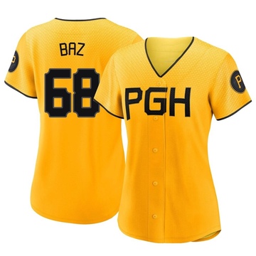 Replica Shane Baz Women's Pittsburgh Pirates Gold 2023 City Connect Jersey
