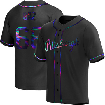 Replica Shane Baz Youth Pittsburgh Pirates Black Holographic Alternate Jersey