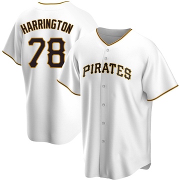 Replica Thomas Harrington Men's Pittsburgh Pirates White Home Jersey