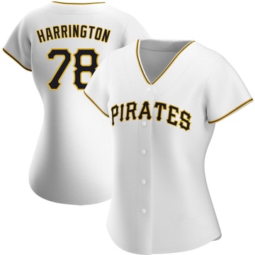 Replica Thomas Harrington Women's Pittsburgh Pirates White Home Jersey