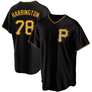 Replica Thomas Harrington Youth Pittsburgh Pirates Black Alternate Jersey