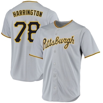 Replica Thomas Harrington Youth Pittsburgh Pirates Gray Road Jersey