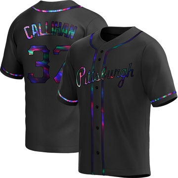Replica Tyler Callihan Youth Pittsburgh Pirates Black Holographic Alternate Jersey