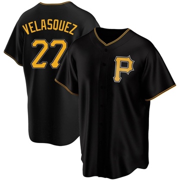 Replica Vince Velasquez Youth Pittsburgh Pirates Black Alternate Jersey