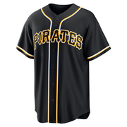 Replica Wilber Dotel Men's Pittsburgh Pirates Black Fashion Out Jersey
