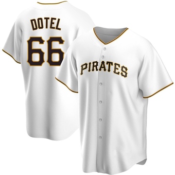 Replica Wilber Dotel Men's Pittsburgh Pirates White Home Jersey