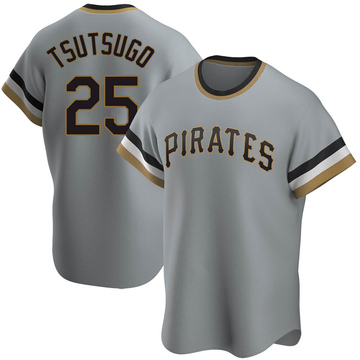 Pittsburgh Pirates TSUTSUGO ユニフォーム 25 2022 Pittsburgh Pirates Yoshi Tsutsugo #25 Game Issued Black
